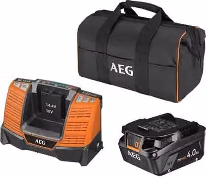 Kit Batteria e Caricabatteria AEG 18V Set L1840SHD Colore Nero