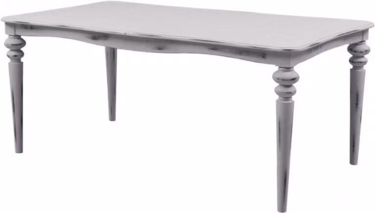 Casa Padrino Tavolo da pranzo barocco bianco stile antico allungabile 180 - 230 cm - Tavolo