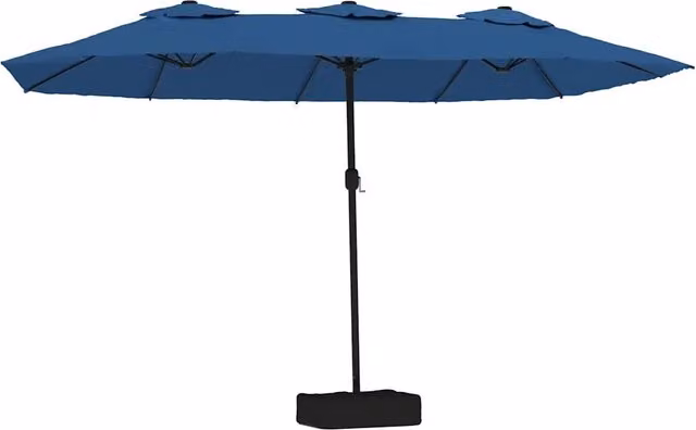 Ombrello | Parasolne a Doppia Testa con LED Azzurro 449x265 cm