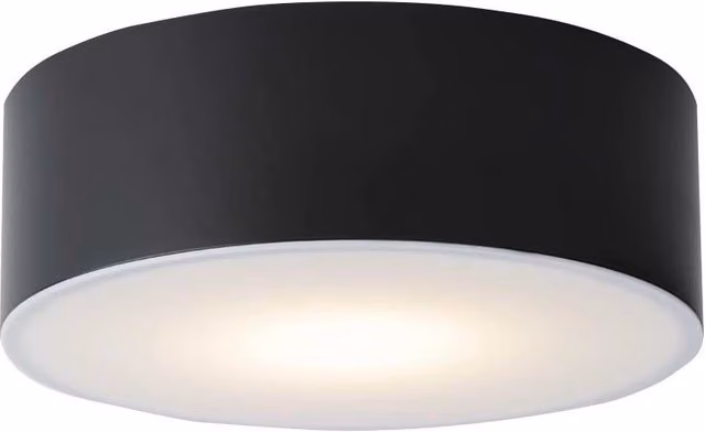 Plafoniera bagno Shilo ZAMA tonda Ø20 13W nero/bianco IP44