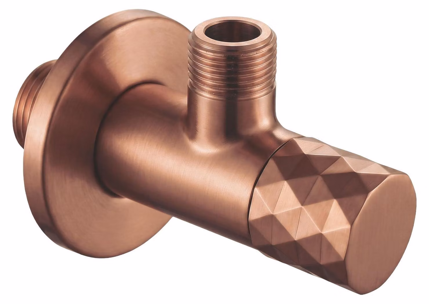 Rea Valvola Ad Angolo Diamond 03 1/2" X 3/8" Brush Copper