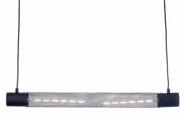 Lampada a sospensione ACA 2xE27, metallo nero, 72x6xH120 cm, ALCATRAZ OD602P72BK