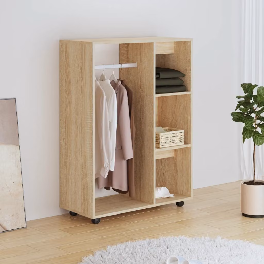The Living Store Armadio rovere Sonoma 80x40x110 cm materiale legno