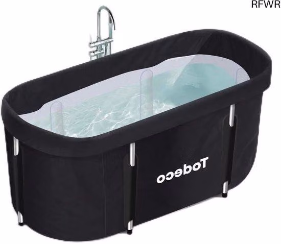 Vasca idromassaggio pieghevole per adulti - Vasca idromassaggio pieghevole per piccoli bagni - Con quattro gambe, dimensioni 120 x 55 x 50 cm