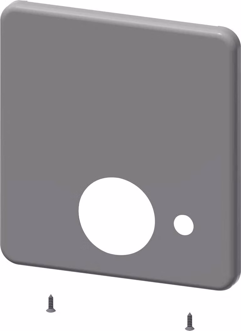 KWC AR piastra di copertura in acciaio inox, F5, 205x225 mm, per scarico, 2030052050