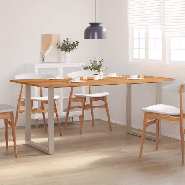 Tavolo da Pranzo 180x90x76 cm in Legno Massello di Acacia 286476
