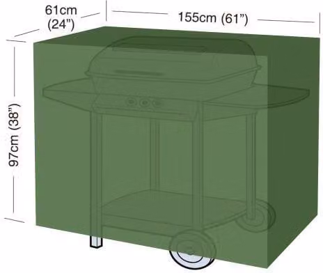 coperchio per griglia CLASSIC "L" 155x61x97cm, PE 90g/m2