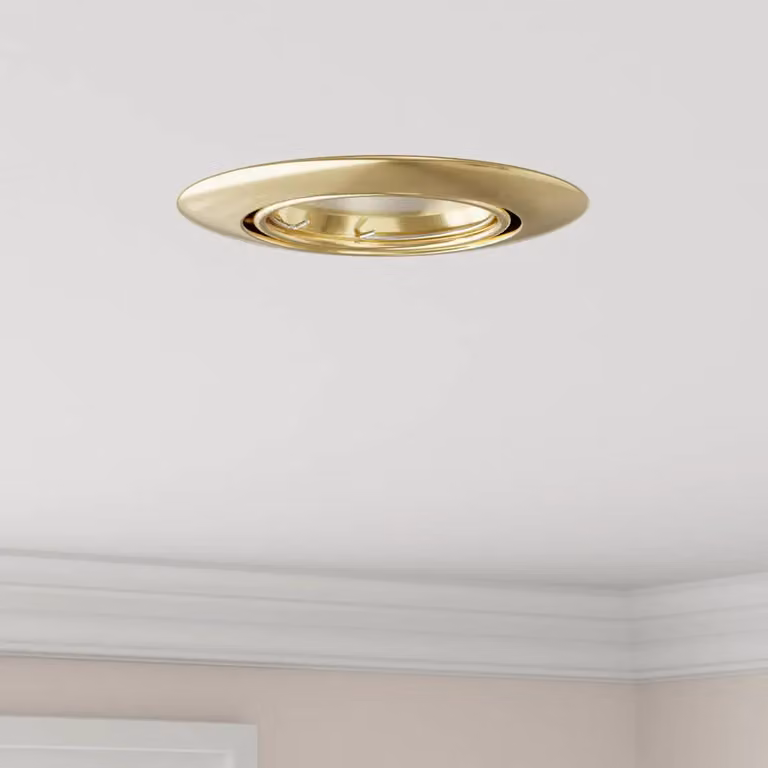Set di 24 faretti da incasso vidaXL in metallo oro/ottone, forma quadrata, L/P/H: 9 x 9 x 2.5 cm