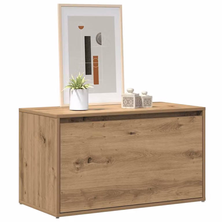 Panca da ingresso moderna vidaXL in legno Rovere, L 80 x P 40 x H 45 cm