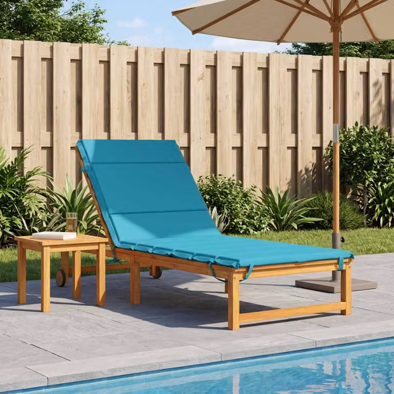 vidaXL Cuscino per Lettino GEMERT 100% Poliestere Turchese