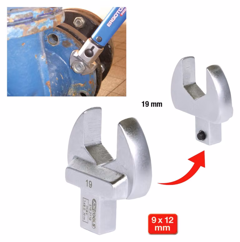 KS TOOLS Chiave aperta 9x12 mm 19 mm - 516.2119