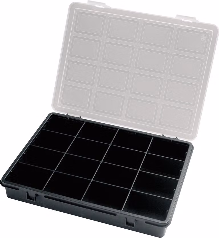 Organizer con 16 scomparti, 242x188x37 mm