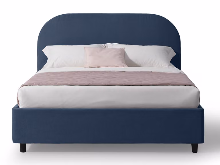 Letto Matrimoniale con Contenitore CADIZ Blu