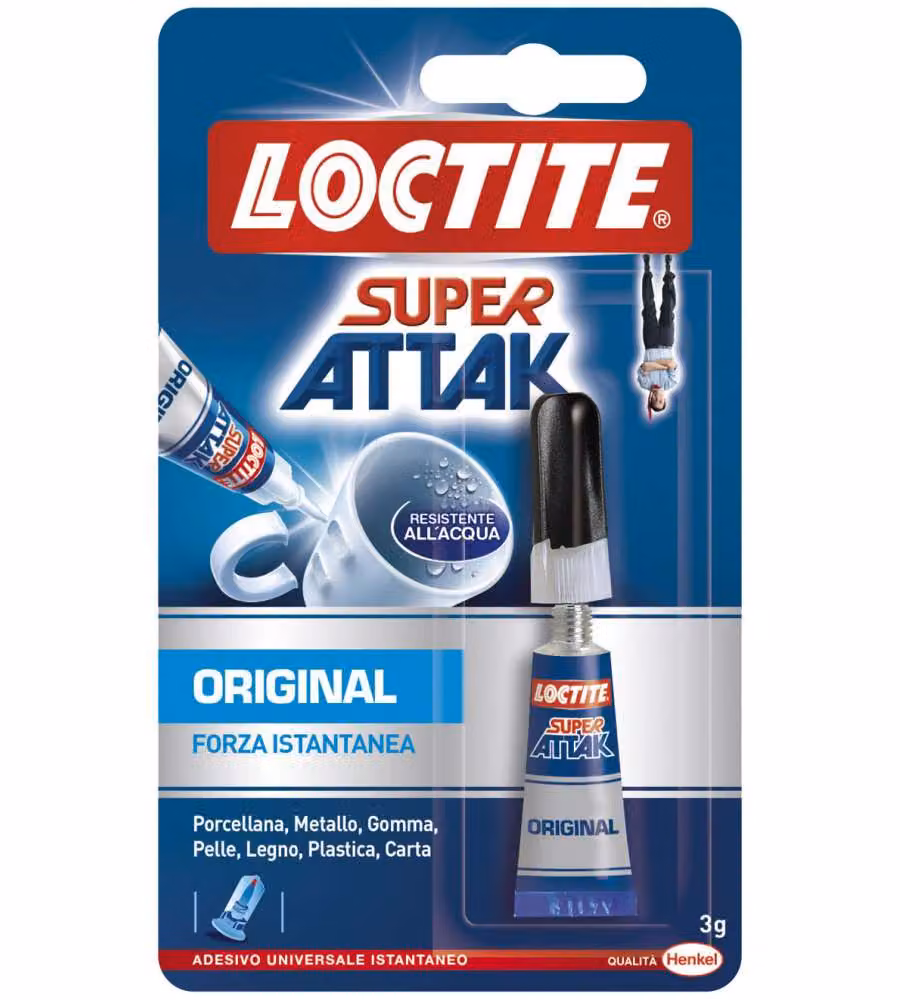 Loctite Super Attak Colla Istantanea Liquida 3 g - Adesivo Multiuso Trasparente