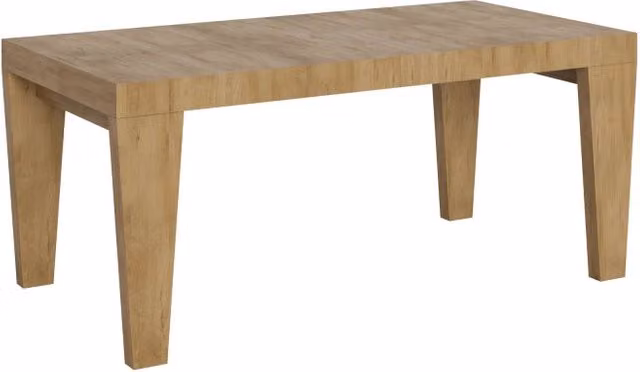 Tavolo allungabile moderno Itamoby Spimbo in finitura quercia e marrone L/P/H: 90 x 180/284 x 77 cm