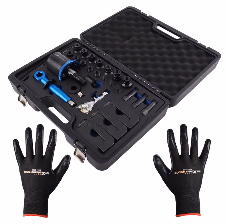 Kit per la rimozione delle candele di preriscaldamento - 22 pezzi - Misura M8 e M10 - Attrezzi professionali per motori diesel