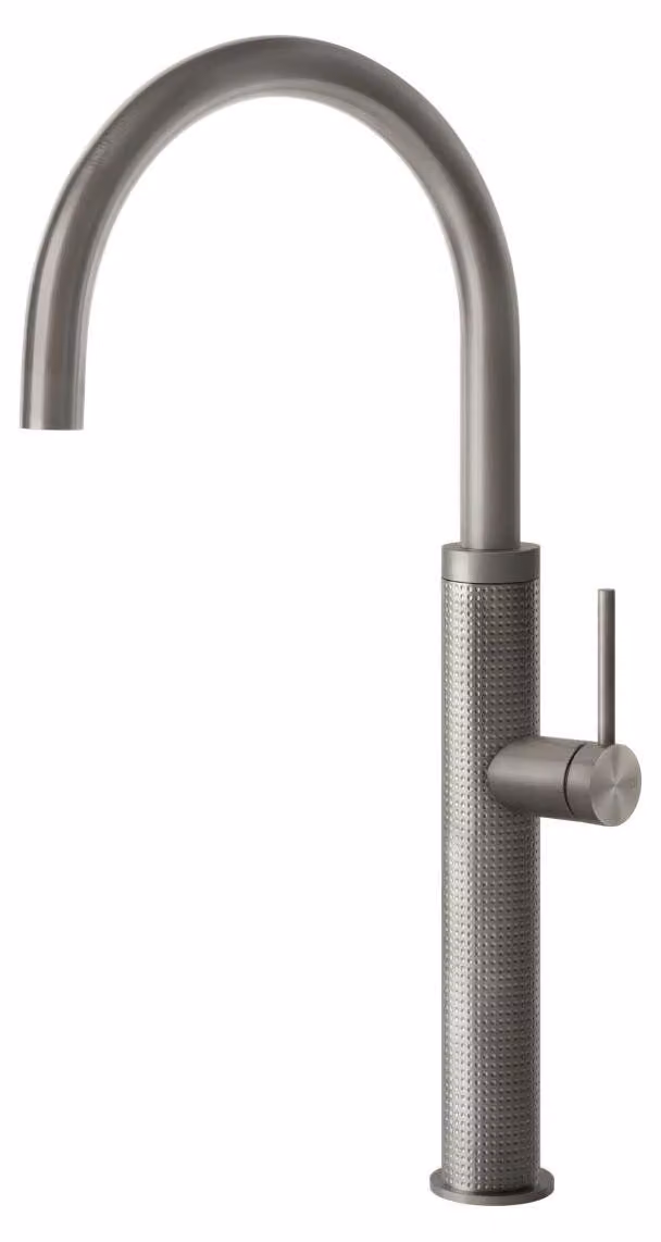 Gessi 60020, modello Ziehen, acciaio spazzolato, maniglie a leva, immagine singola, 239 - acciaio spazzolato, 3/8"