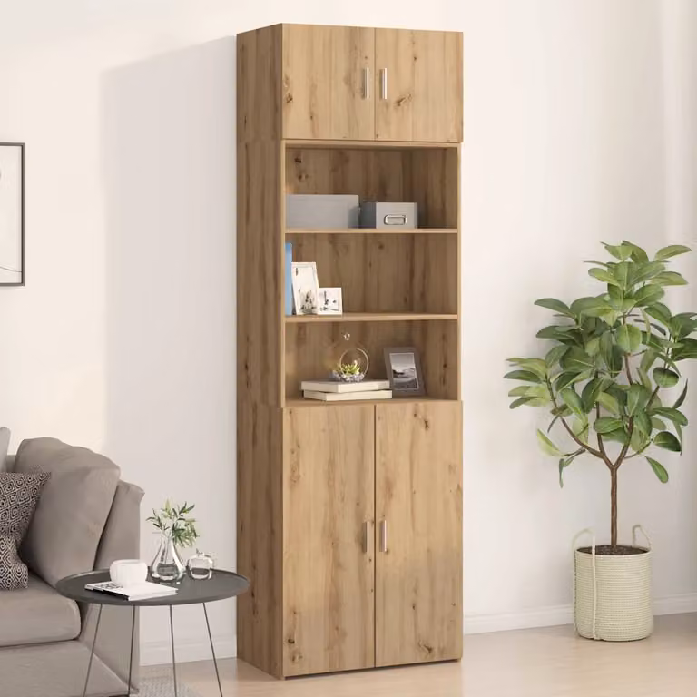 Armadietto a muro vidaXL in legno rovere artigianale marrone L: 70 cm, P: 42.5 cm, H: 40 cm