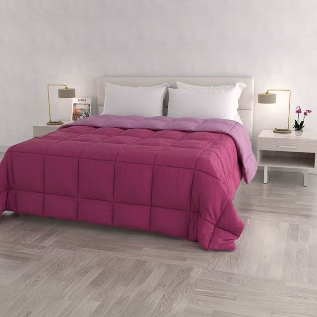 Trapunta Elegant matrimoniale double face fucsia e lilla Datex