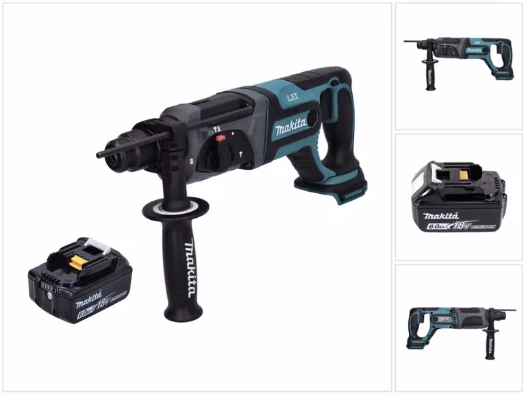 Makita DHR 241 G1 18 V 2,0 J SDS plus trapano a batteria + 1x batteria 6,0 Ah - senza caricabatteria