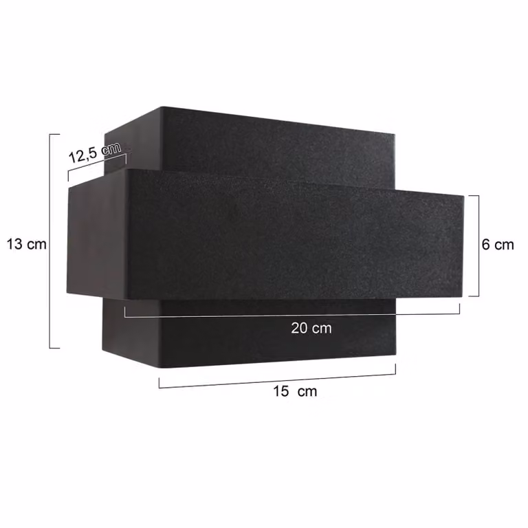 Steinhauer Applique da parete a LED Muro, dimmerabile, Nero, Soggiorno / Sala da pranzo, Metallo, Moderno, Applique a LED