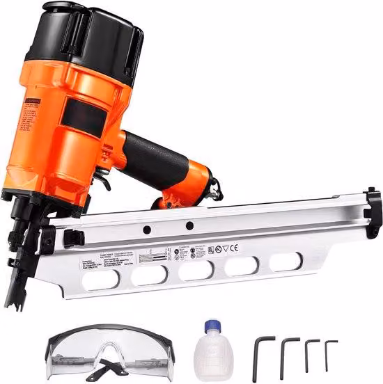 Avvitatore per finestre - da 50 a 90 mm, testa sferica a 21 gradi, pneumatico con due modalità di avvitamento e regolazione della profondità senza utensili, avvitatore pneumatico da 80-120 PSI per finestre, pavimenti e piastrelle per terrazze