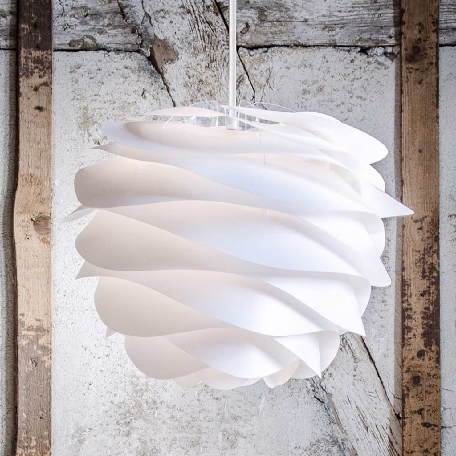UMAGE Lampada a sospensione Carmina, dimmerabile, Bianco / Opale, Soggiorno / Sala da pranzo, Plastica, Design, Lampada a sospensione