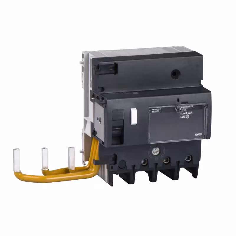 Schneider Electric FI-Block Vigi NG125, 3 poli, 125 A, 30 mA, Tipo A, SI 19100