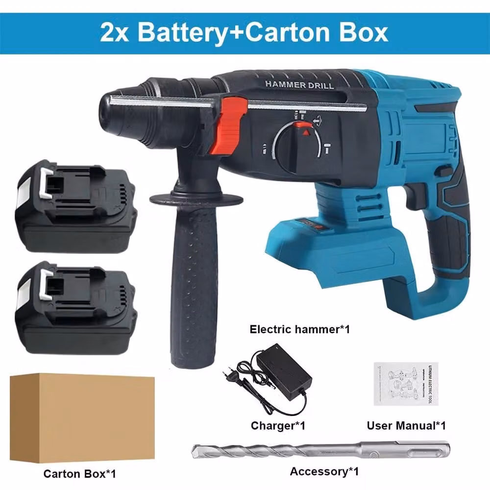 Trapano avvitatore a percussione – Alimentazione a batteria – 18 V – Motore brushless – Diametro massimo di foratura: 26 mm – 35.000 giri/min – 2 batterie e caricabatterie compatibile con la normativa europea
