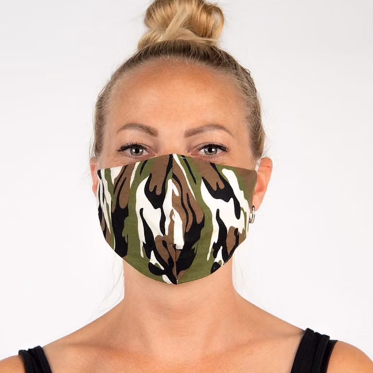 Maschera lavabile Clayre & Eef 13x26 cm Diversi Cotone