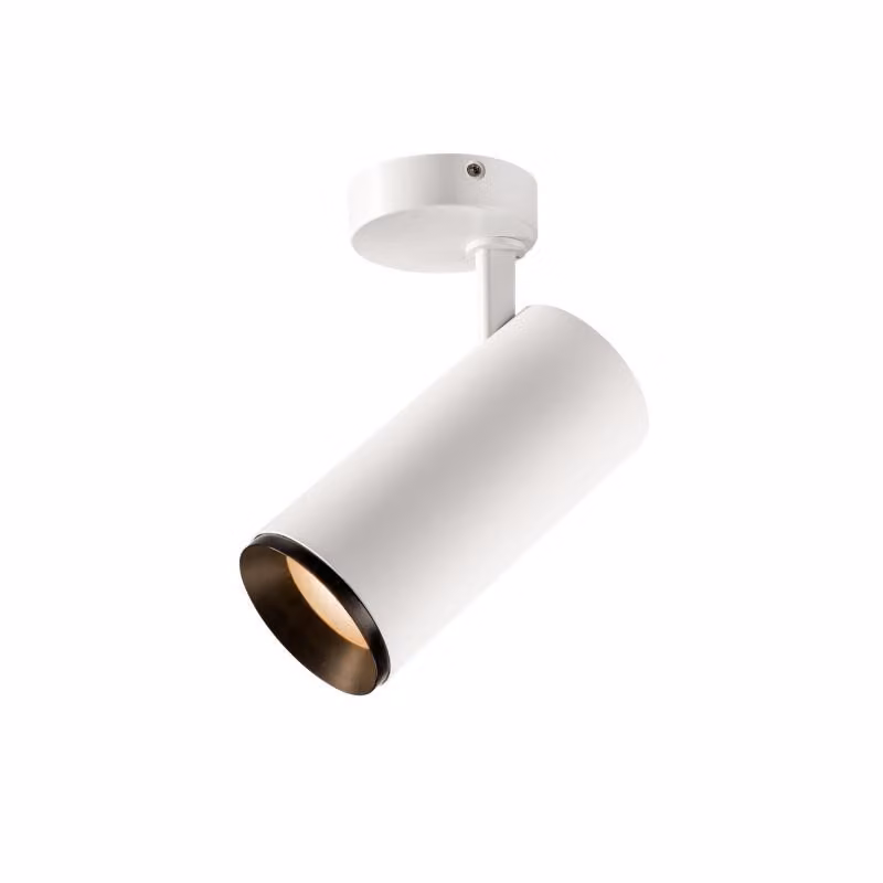 NUMINOS SPOT Plafoniera LED per interni DALI SLV Dimensioni: 21,3 x 18 x 10 cm, Colore: bianco/nero, Temperatura colore: 2700 Kelvin, Angolo di emissione: 60 gradi