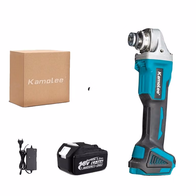 Smerigliatrice angolare, diametro disco 125 mm, velocità a vuoto 18.500 giri/min, 1 batteria da 5,0 Ah, confezione da 125 mm, UE