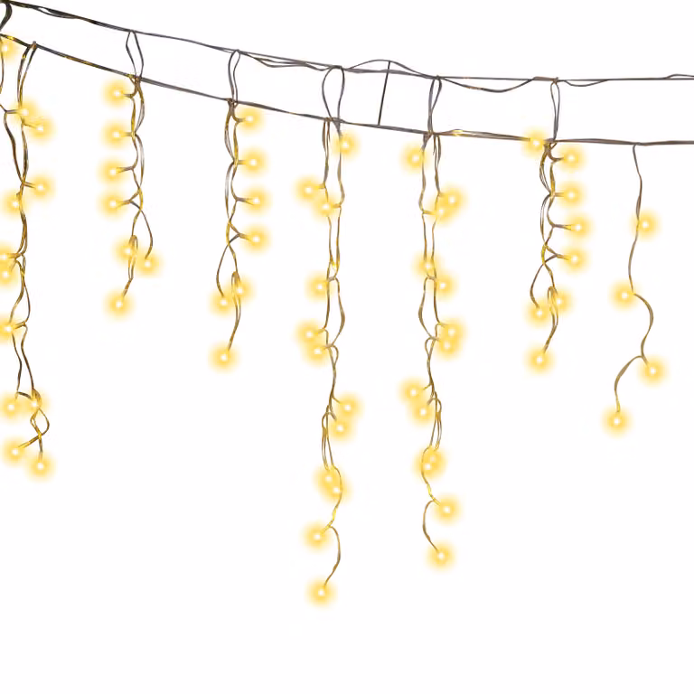 Jopassy 15M LED pioggia di ghiaccio luci fatate esterno interno bianco caldo tenda di luce 600 LED ghiaccioli luci di Natale 8 modalità decorazione di Natale giardino festa