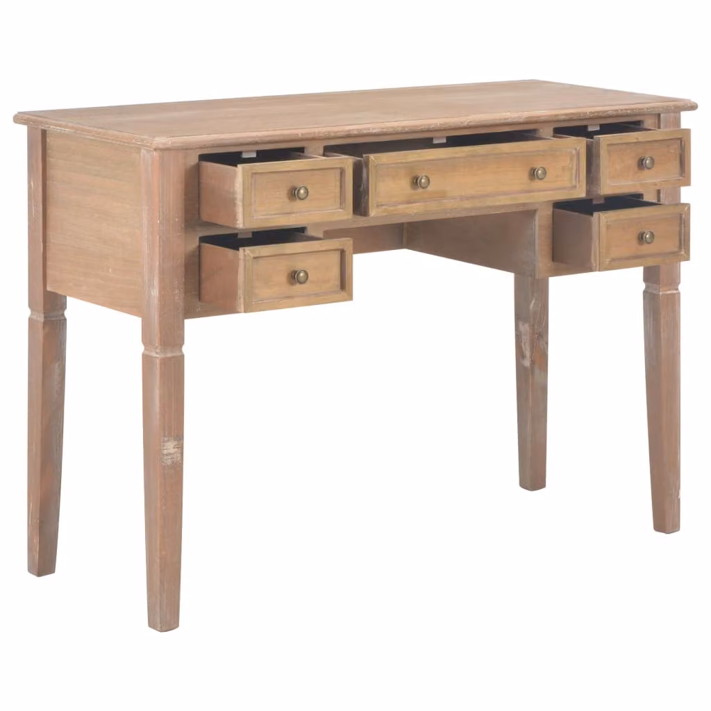 Scrivania Marrone 109,5x45x77,5 cm in Legno