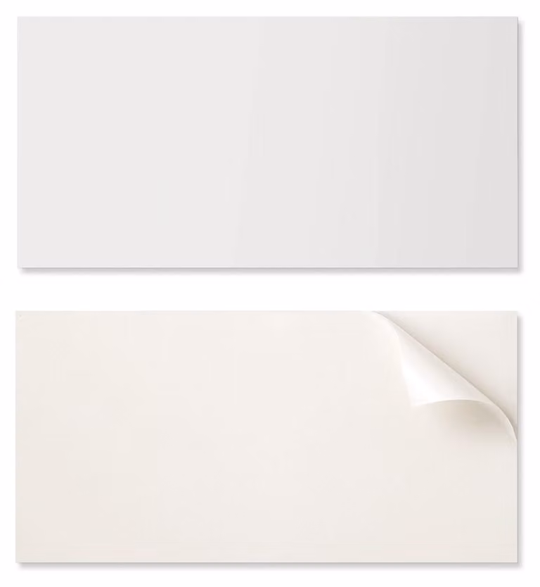 Pannello decorativo in vinile con grafica, ideale per cucina o bagno, dimensioni 100 x 50 cm, color avorio