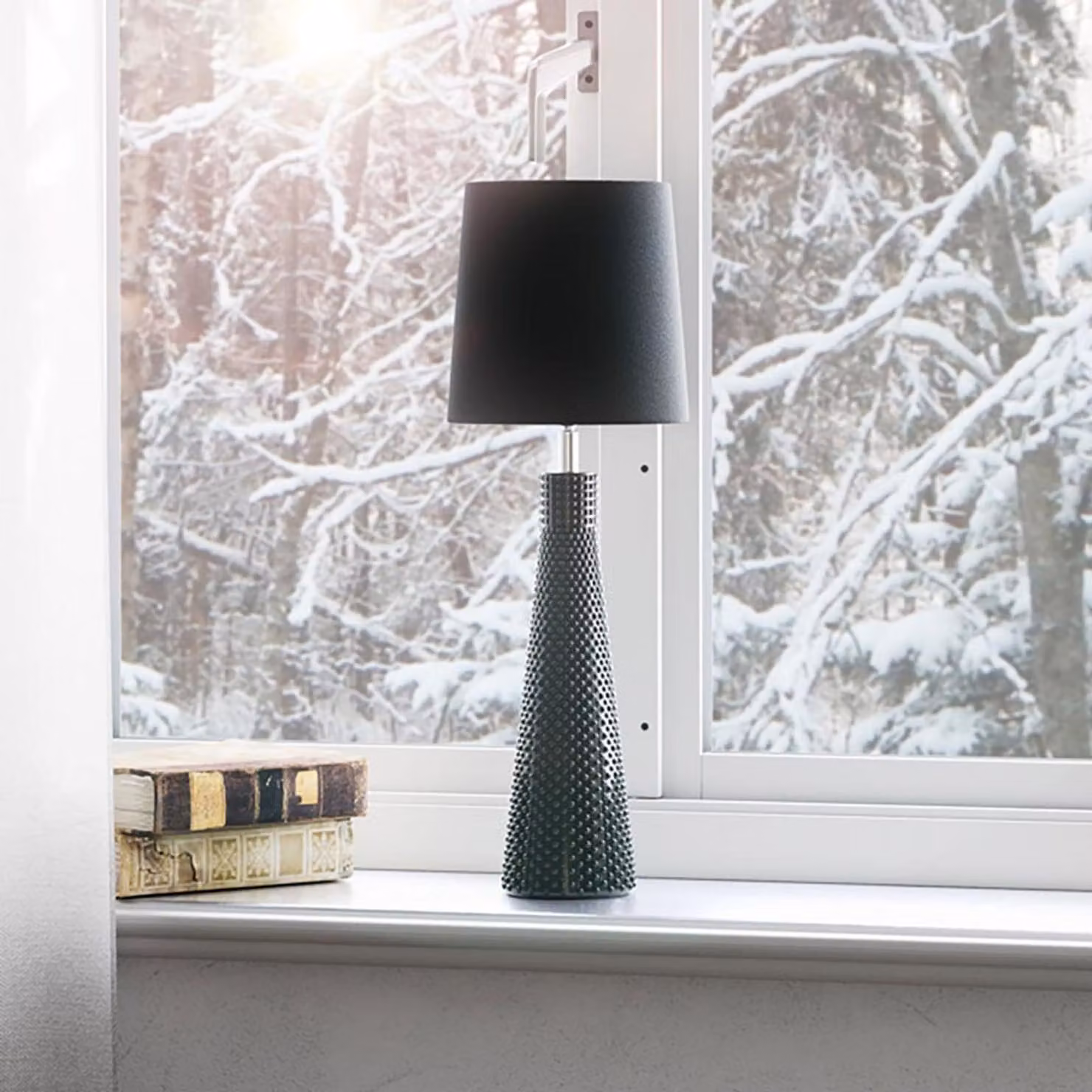 Lampada da tavolo By Rydens Lofty Slim 54 cm, nera