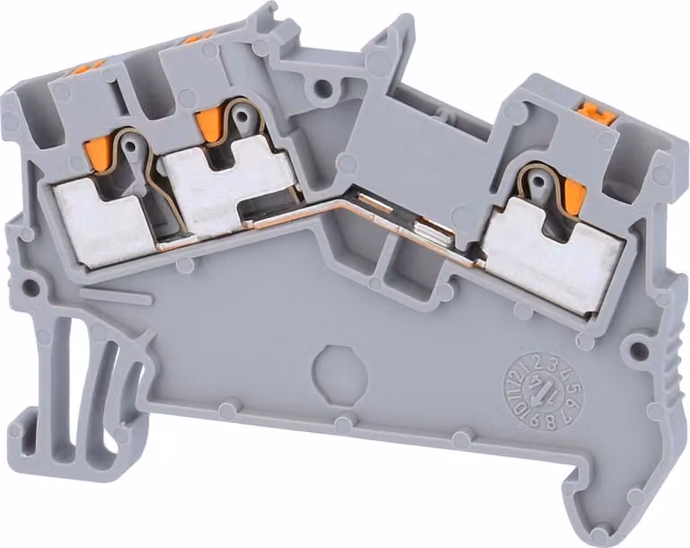 Phoenix Contact Morsetto passante PTS 1,5/S-TWIN Connessione push-in Tensione nominale 500 V Corrente di breve durata 0,18 kA - 1 pezzo