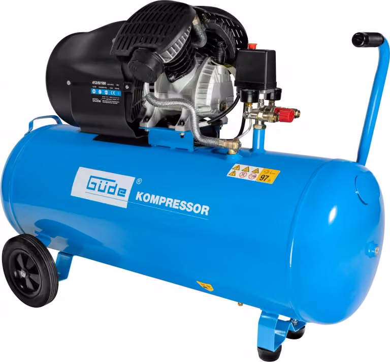 GÜDE Compressore Compressore d'aria Compressore d'aria 412/8/100 230V 2 cilindri