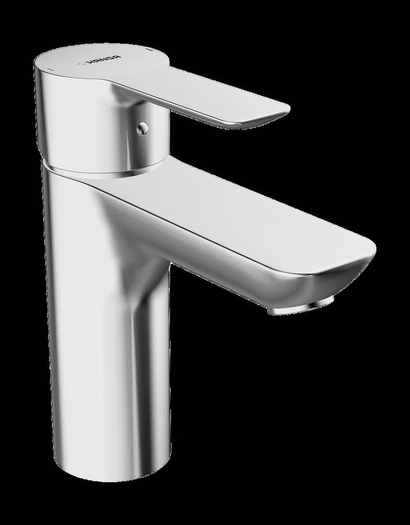 HANSA HANSALIGNA Mitigeur de lavabo, basse pression, pour chauffe-eau ouvert, saillie : 108mm, chrome, 06131103, 06131103