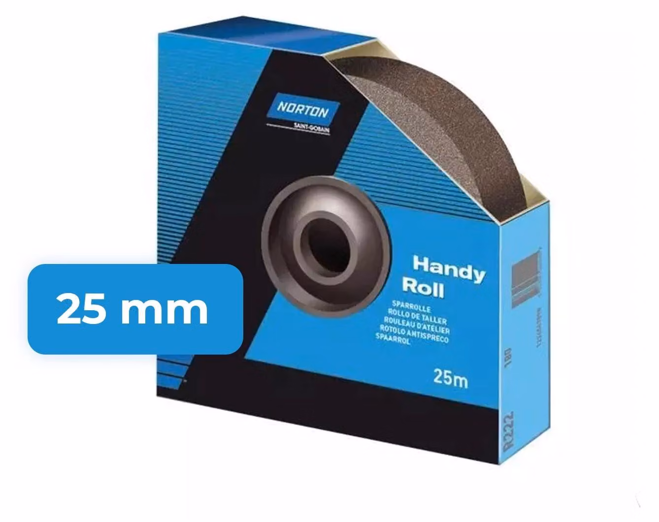Norton Rotolo di risparmio R222 25mmx25m P400