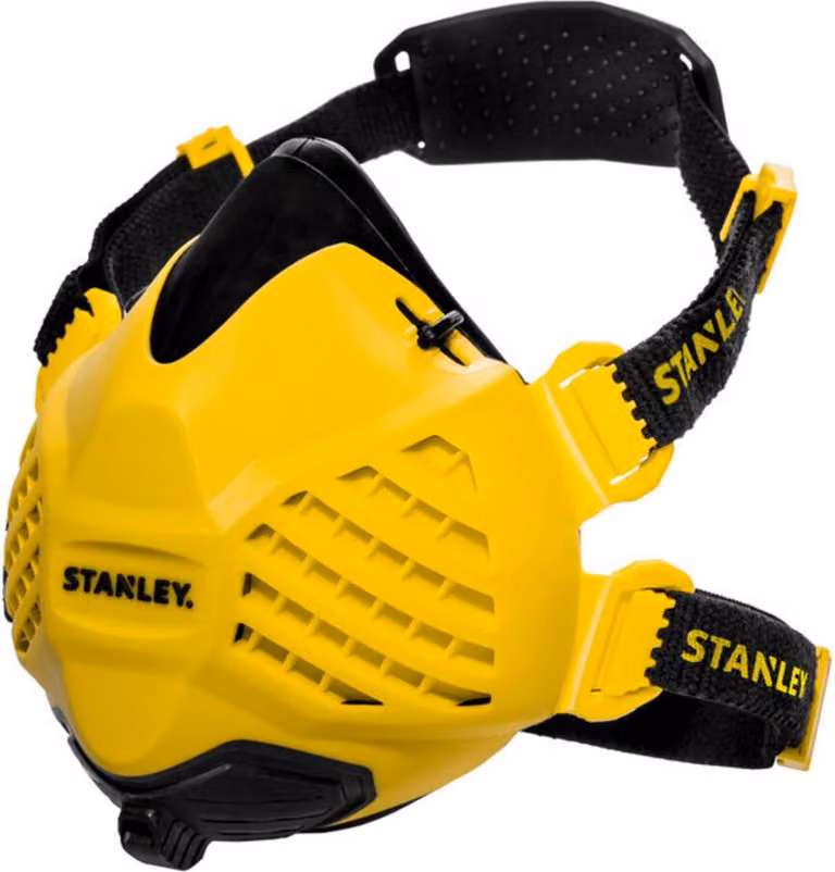 Maschera protettiva Stanley P3, maschera antipolvere riutilizzabile, verifica della vestibilità