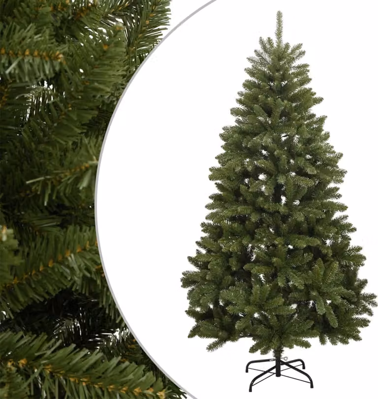 Maison Exclusive - Albero di Natale artificiale pieghevole con supporto, verde, 210 cm