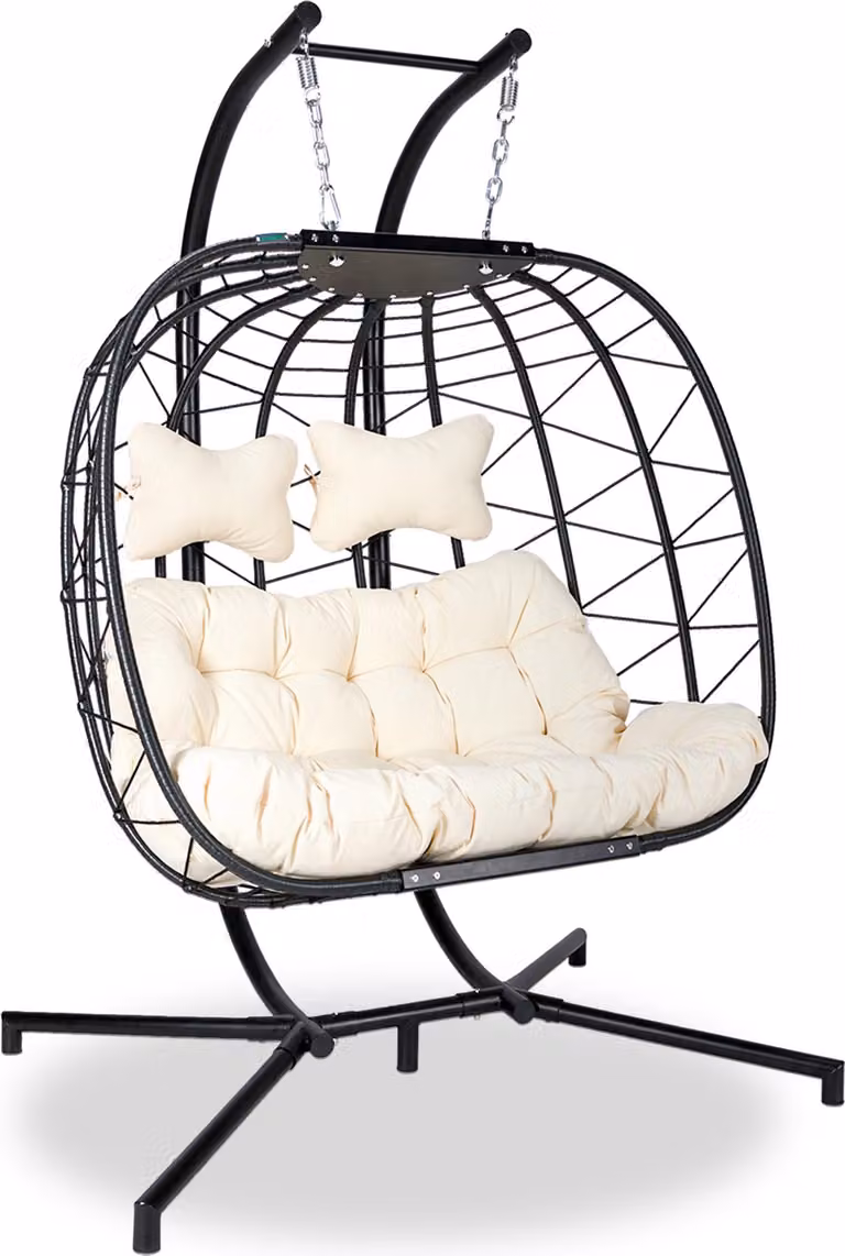 Endorphin ® Poltrona sospesa Twin con telaio e morbido cuscino per 2 persone