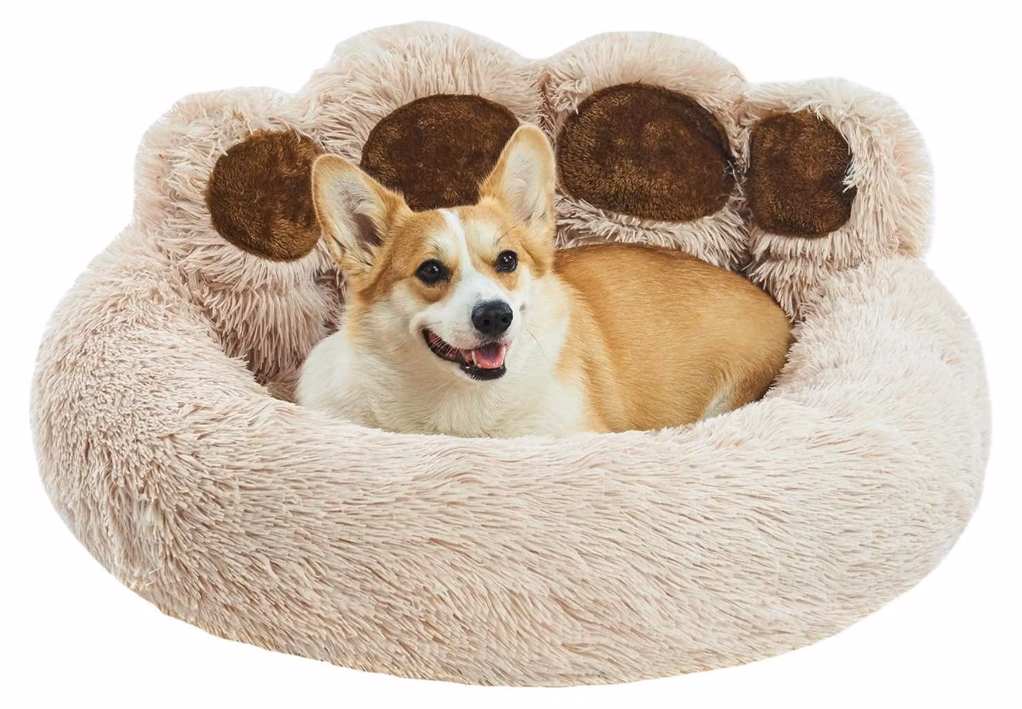 Omgoods - Cuccia a forma di ciambella per cani, 81 cm - Lavabile e adatta sia per cani che per gatti