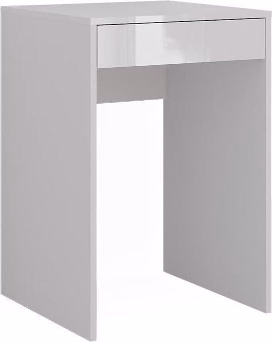Tavolo da toeletta Vicco Sherry Bianco/Bianco lucido 51.4 cm senza specchio, Model 57675