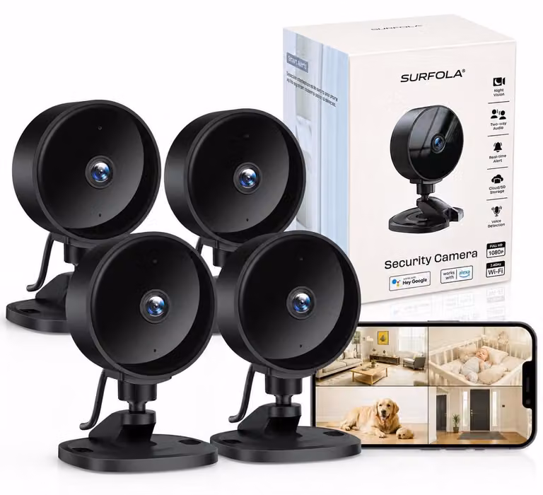 Telecamera di sorveglianza interna Surfola, 1080P, per la sicurezza domestica