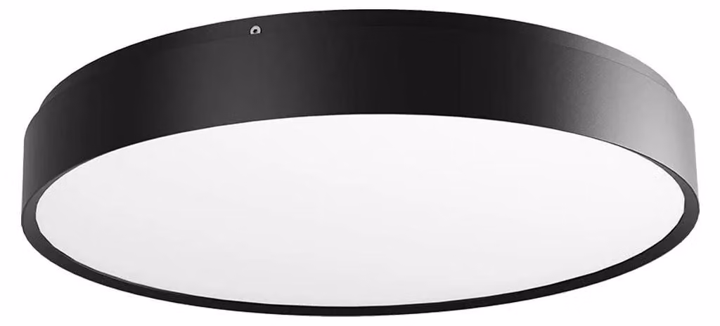 RedoGROUP 01-2572 YOMO Plafona D470 mm LED 53,6 W/3269 lm 3000 K nero, dimmer con interruttore