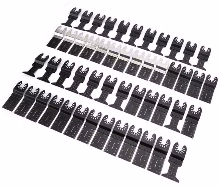 Lame multifunzione, confezione da 50 pezzi - Bimetalliche/per legno/coltelli - Taglio di precisione - Materiale resistente - Adatte a diverse marche - Ideali per