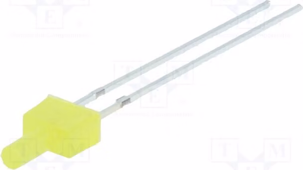 5 LED, 1,8÷2,6V, gialli, 100÷150 mcd, angolo di emissione 90°, dimensioni 2mm, 4,8x2,5mm. Diodi LED a montaggio superficiale (SMD), modello OSY5JA7K94B
