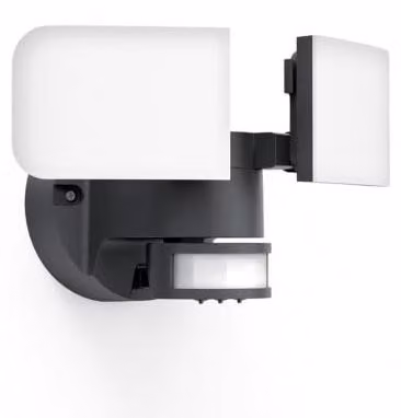 Faretto a LED a due luci, 2800 lumen, grado di protezione IP44, sensore di movimento, luce bianca fredda